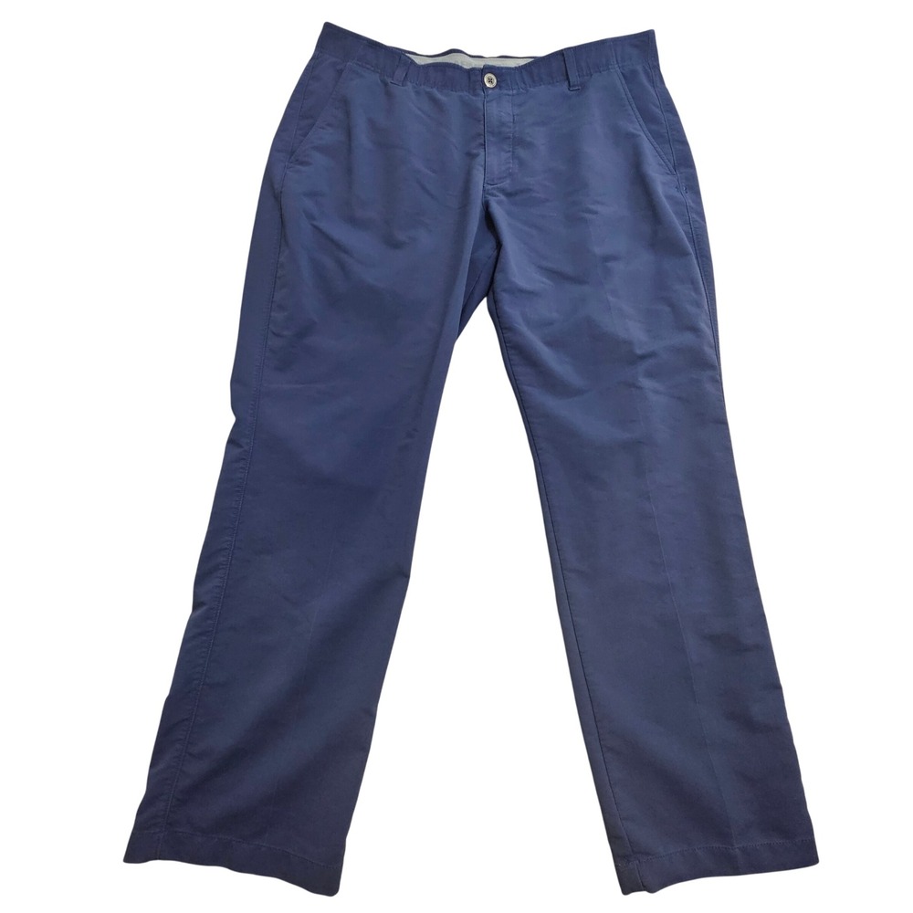 Under Armour Golf Pants Mens 40x30 Navy Blue Stretch Straight Leg 1342263